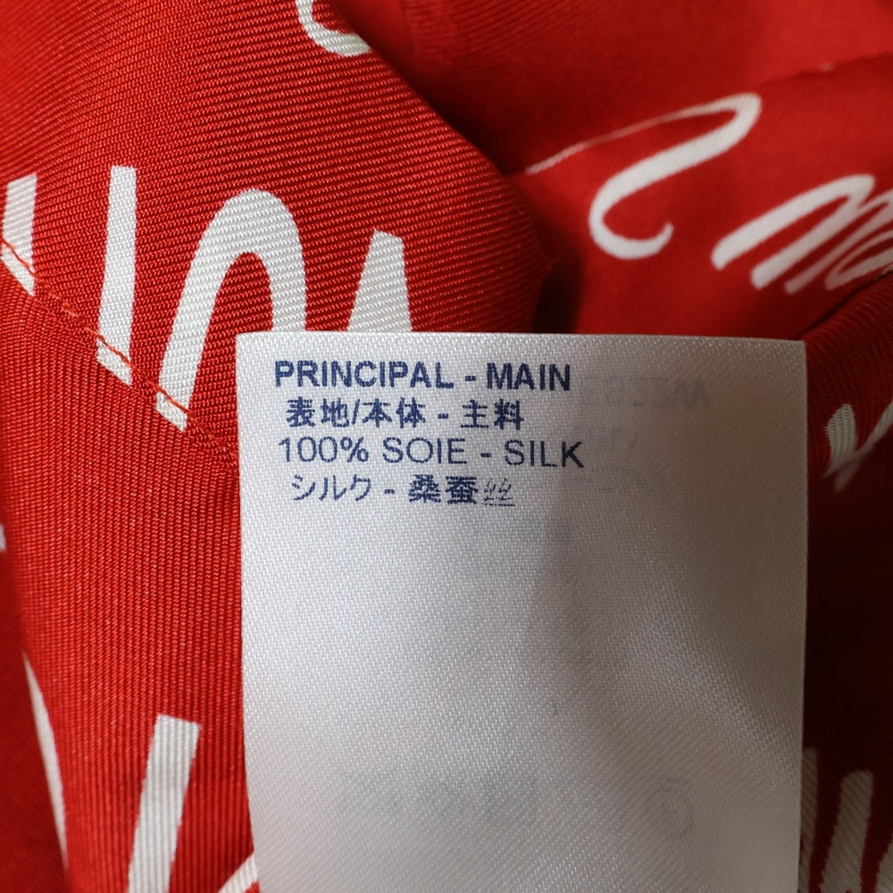 LOUIS VUITTON(ルイヴィトン) 18SS シティーロゴ シルク半袖シャツ レッド RM181M FIO HES22W