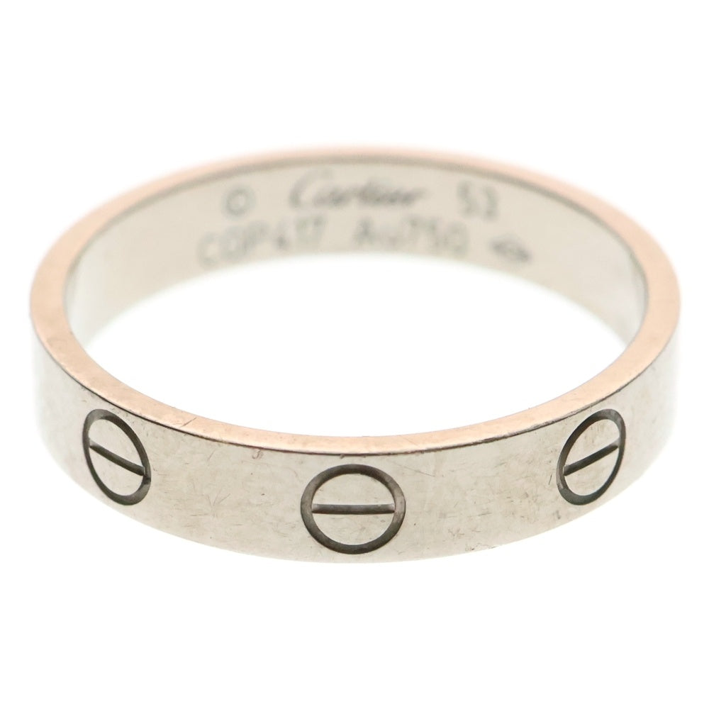 Cartier(カルティエ) MINI LOVERING ミニラブリング 指輪 Au750 シルバー