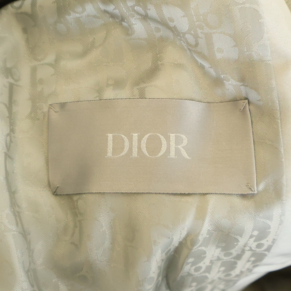 DIOR(ディオール) ×20AW AIR JORDAN ロゴ刺繍 ボンバーブルゾンジャケット 033C401A4805 グレー