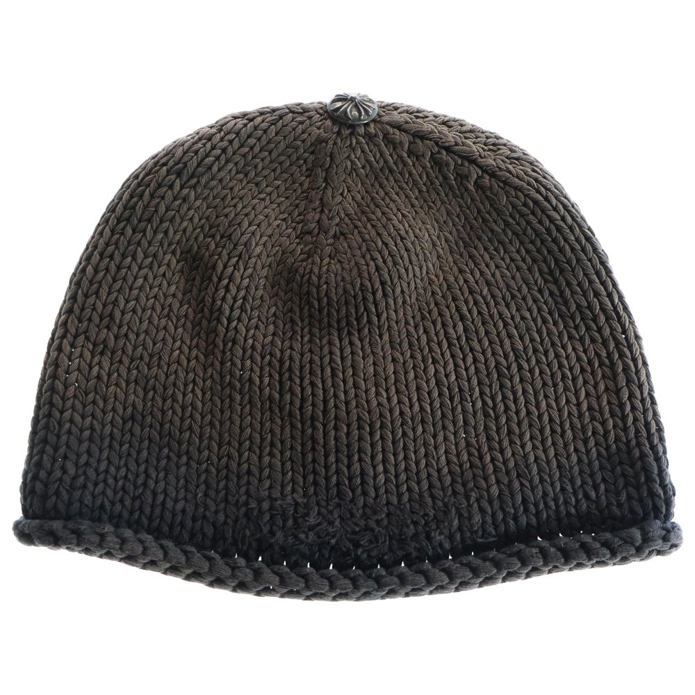 CHROME HEARTS(クロムハーツ) BEANIE CASH クロスパッチ付きコットンビーニーニットキャップ