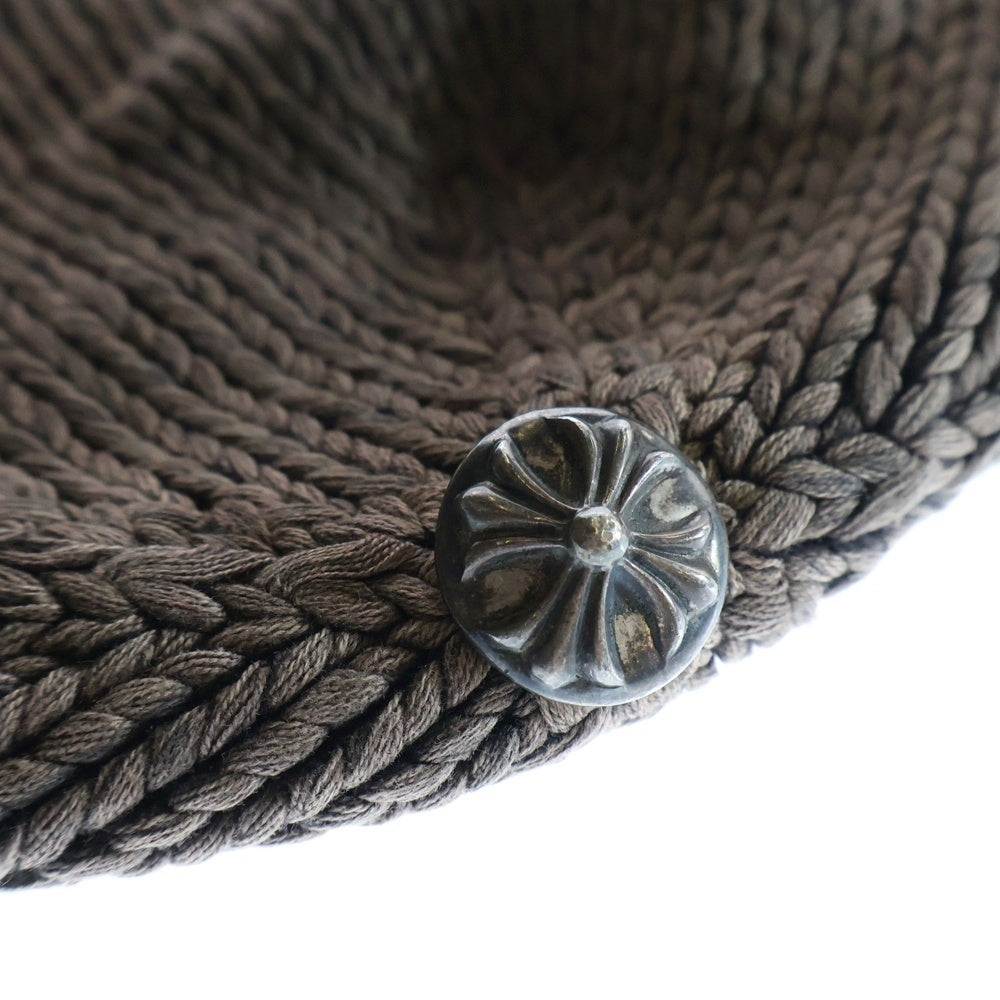 CHROME HEARTS(クロムハーツ) BEANIE CASH クロスパッチ付きコットンビーニーニットキャップ