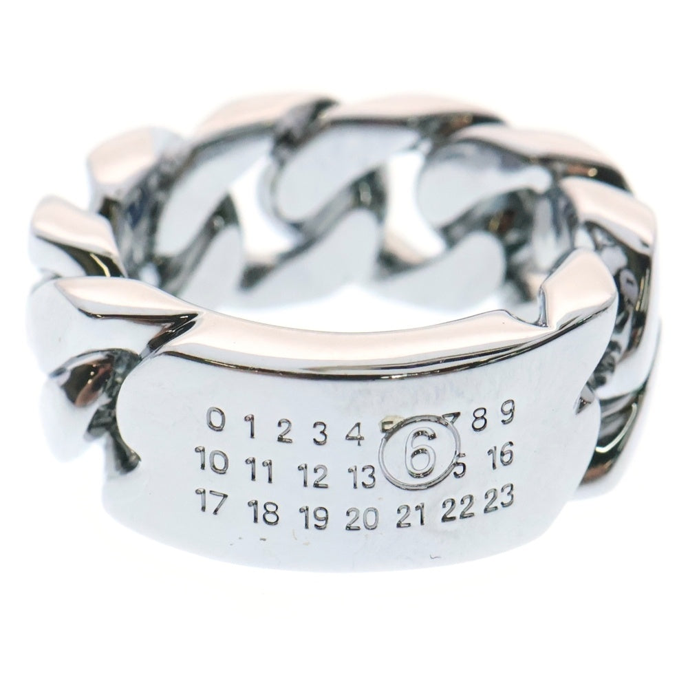 MM6 Maison Margiela(エムエムシックスメゾンマルジェラ) MINIMAL LOGO 3MM RING マイアミ ロゴ 3mm リング シルバー