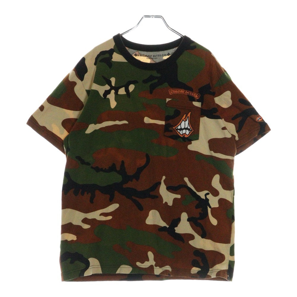 CHROME HEARTS(クロムハーツ) ×MATTY BOY PPO CAUTION T-SHRT マッティボーイ プロコーション 迷彩柄 両面プリントTシャツ 半袖クルーネックカットソー マルチカラー
