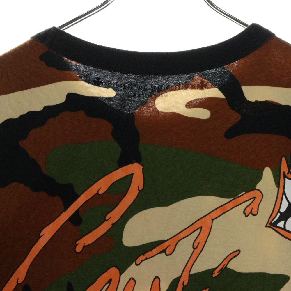 CHROME HEARTS(クロムハーツ) ×MATTY BOY PPO CAUTION T-SHRT マッティボーイ プロコーション 迷彩柄 両面プリントTシャツ 半袖クルーネックカットソー マルチカラー