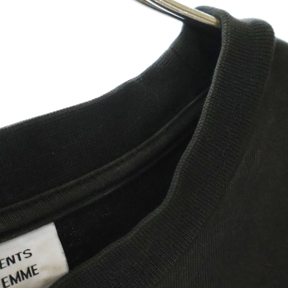 VETEMENTS(ヴェトモン) 17AW OVERSIZED HEAVY METAL PRINT TEE オーバーサイズヘビーメタルスカルプリント半袖Tシャツ ブラック MAH18TR34