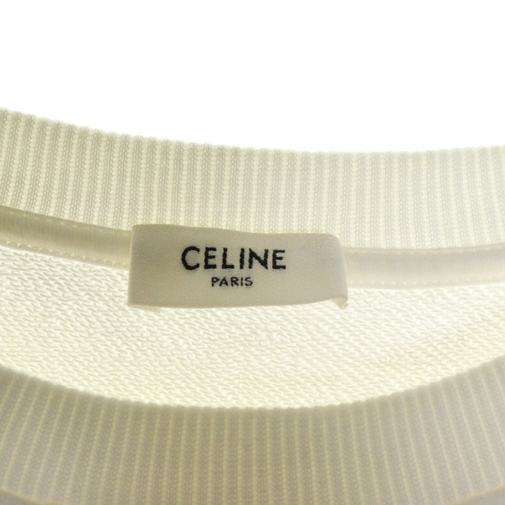 CELINE(セリーヌ) ロゴプリントスウェットトレーナー ホワイト 2Y959670Q
