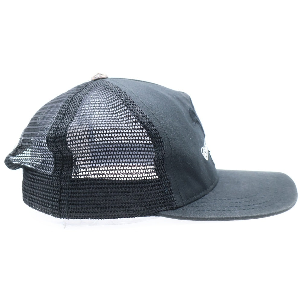 CHROME HEARTS(クロムハーツ) BS FLARE SCROLL LABEL BSフレア スクロールラベル 刺? メッシュ キャップ 帽子 ブラック
