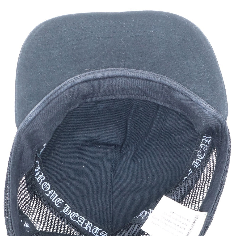 CHROME HEARTS(クロムハーツ) BS FLARE SCROLL LABEL BSフレア スクロールラベル 刺? メッシュ キャップ 帽子 ブラック