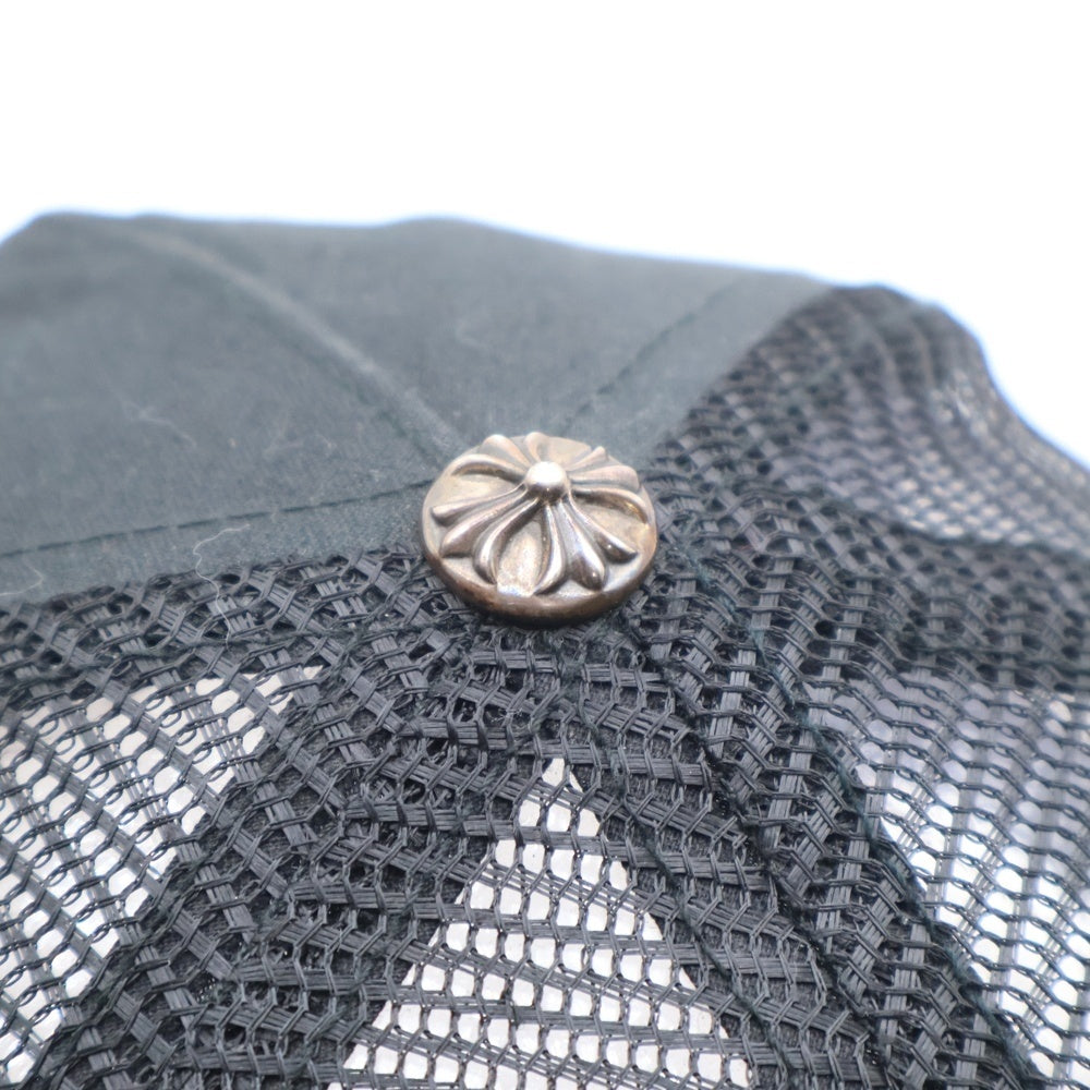 CHROME HEARTS(クロムハーツ) BS FLARE SCROLL LABEL BSフレア スクロールラベル 刺? メッシュ キャップ 帽子 ブラック