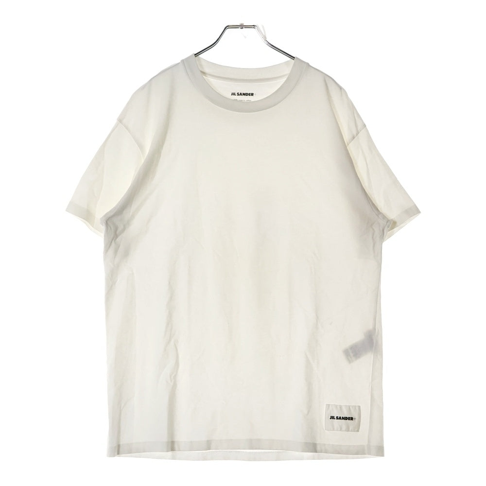 JIL SANDER +(ジルサンダープラス) ロゴパッチ 半袖Tシャツ JPUP706530MP24880892 ホワイト