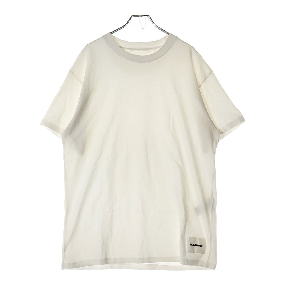 JIL SANDER +(ジルサンダープラス) ロゴパッチ 半袖Tシャツ JPUP706530MP24880892 ホワイト