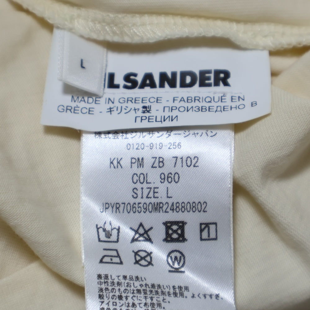 JIL SANDER +(ジルサンダープラス) ロゴパッチ 半袖Tシャツ JPYR706590MR24880802 ベージュ