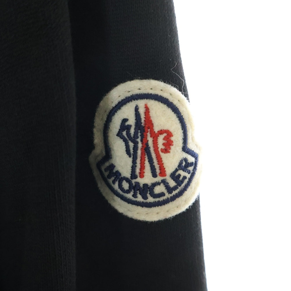 MONCLER(モンクレール) ナイロン ポケット切替スウェットプルオーバーパーカー ブラック H20918G00004 809KR