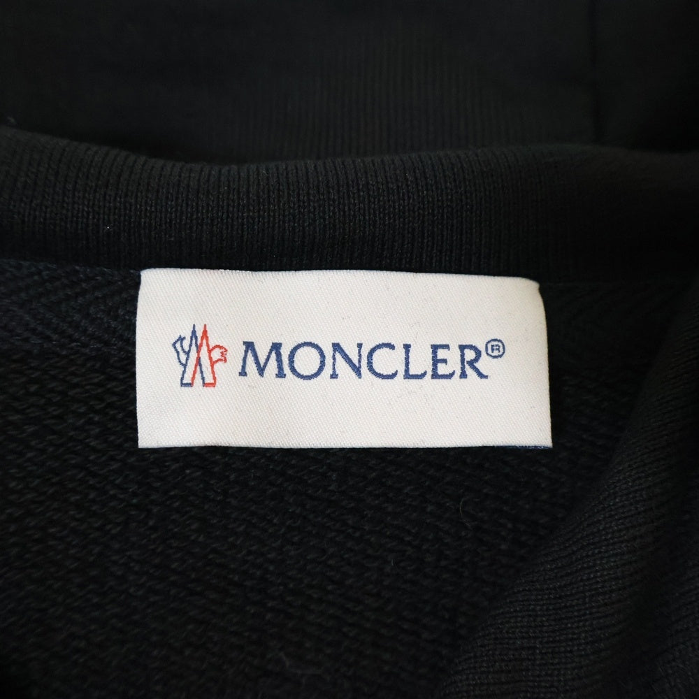 MONCLER(モンクレール) ナイロン ポケット切替スウェットプルオーバーパーカー ブラック H20918G00004 809KR