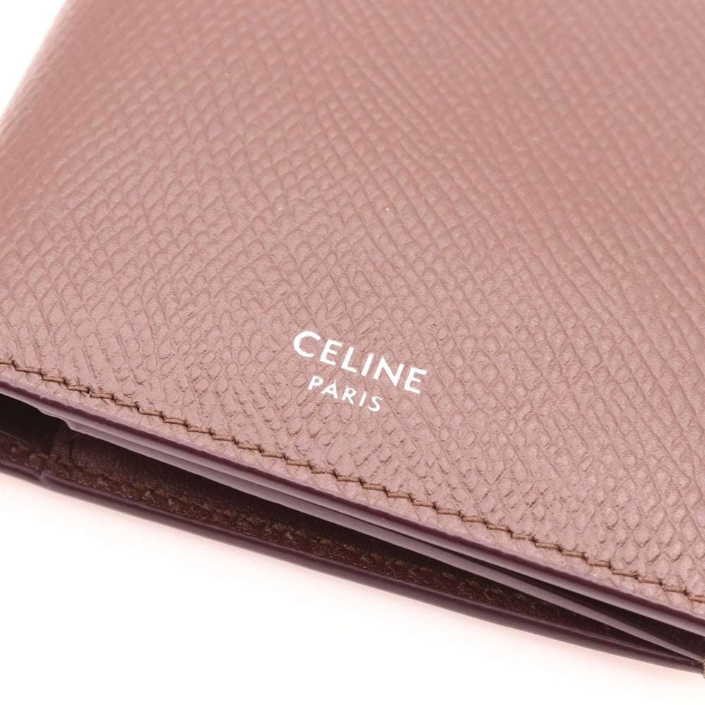 CELINE 二つ折り財布 レザー セリーヌ CELINE 二つ折り財布 黒 小物 レザー がま口