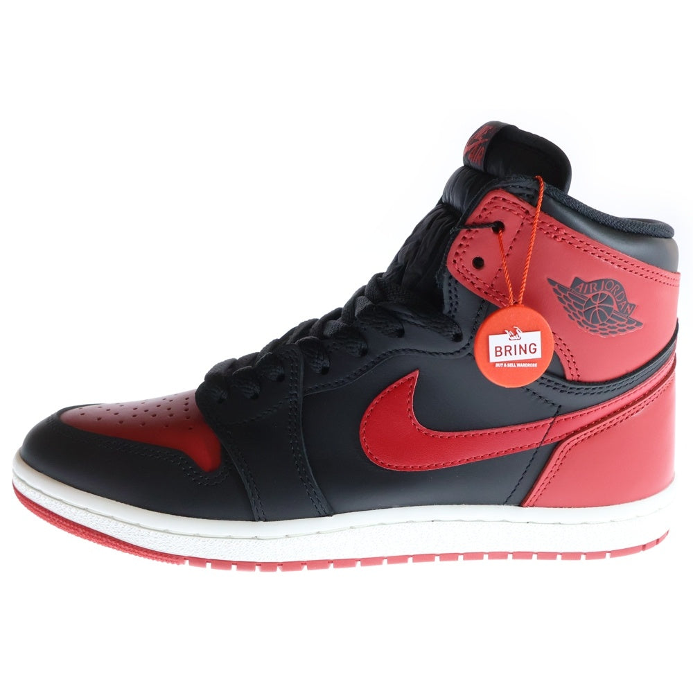 NIKE(ナイキ) AIR JORDAN1 HIGH 85 BRED(2025) エアジョーダン1 ブレッド ハイカットスニーカー ブラック/レッド US10.5/28.5cm HV6674-067
