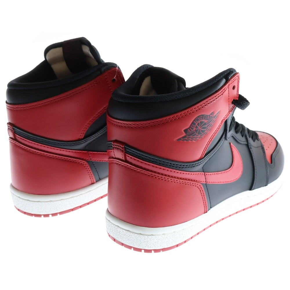 NIKE(ナイキ) AIR JORDAN1 HIGH 85 BRED(2025) エアジョーダン1 ブレッド ハイカットスニーカー ブラック/レッド US10.5/28.5cm HV6674-067