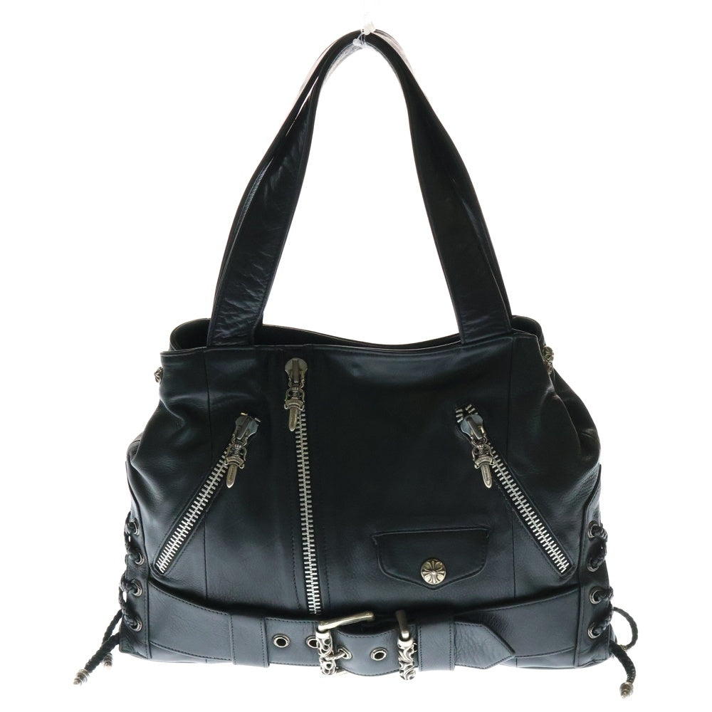 CHROME HEARTS(クロムハーツ) JJ DEAN LARGE JJディーン ラージ レザーライダースハンドバッグ ブラック