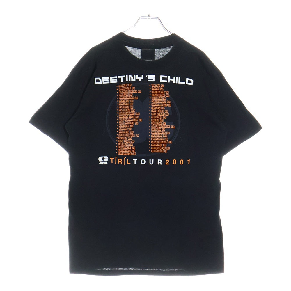 VINTAGE(ヴィンテージ) 00S DESTINY'S CHILD TRL TOUR デスティニーズ チャイルドツアー2001 半袖Tシャツカットソー ブラック