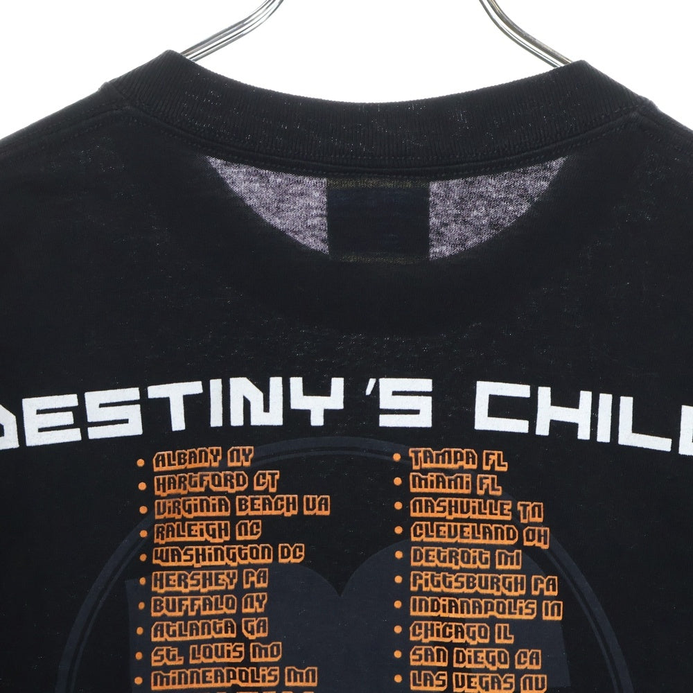 VINTAGE(ヴィンテージ) 00S DESTINY'S CHILD TRL TOUR デスティニーズ チャイルドツアー2001 半袖Tシャツカットソー ブラック