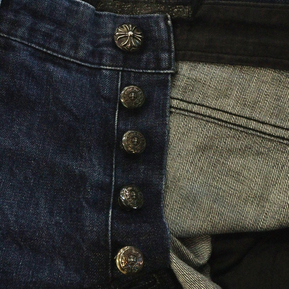 CHROME HEARTS(クロムハーツ) DENIM STRAIGHT PANTS 5POCKET デニムストレートパンツ 5ポケット インディゴ