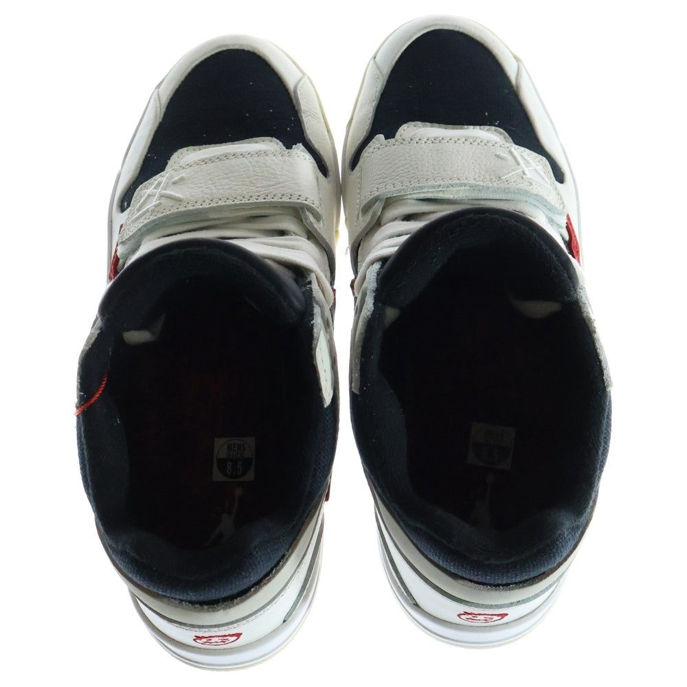 NIKE(ナイキ) トラヴィススコット ジョーダンジャンプマンジャック ローカットスニーカー ホワイト/ブラック/レッド US8.5/26.5cm FZ8117-101