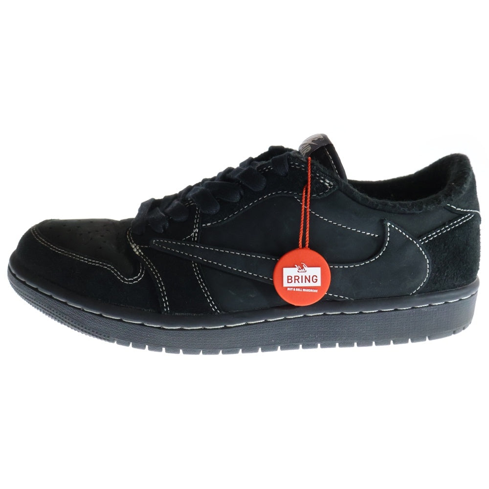 NIKE(ナイキ) ×TRAVIS SCOTT AIR JORDAN 1 LOW OG SP DM7866-001 トラヴィススコット エアジョーダン1 ブラックファントム ローカットスニーカー ブラック US8.5/26.5cm