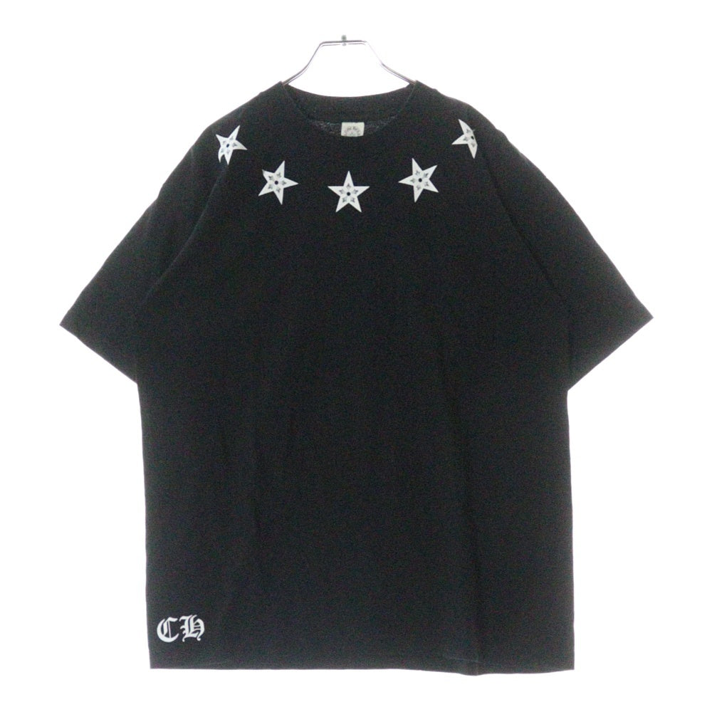 CHROME HEARTS(クロムハーツ) 5STAR S/S TEE ファイブスター プリント 半袖 ポケットTシャツ カットソー ブラック