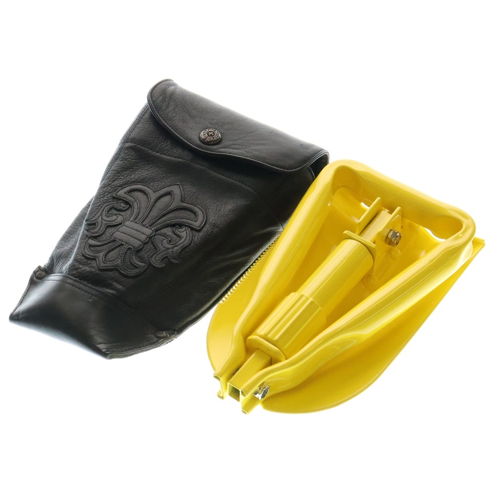 CHROME HEARTS(クロムハーツ) BSフレア レザーパッチ シャベル ポーチ シルバー ブラック