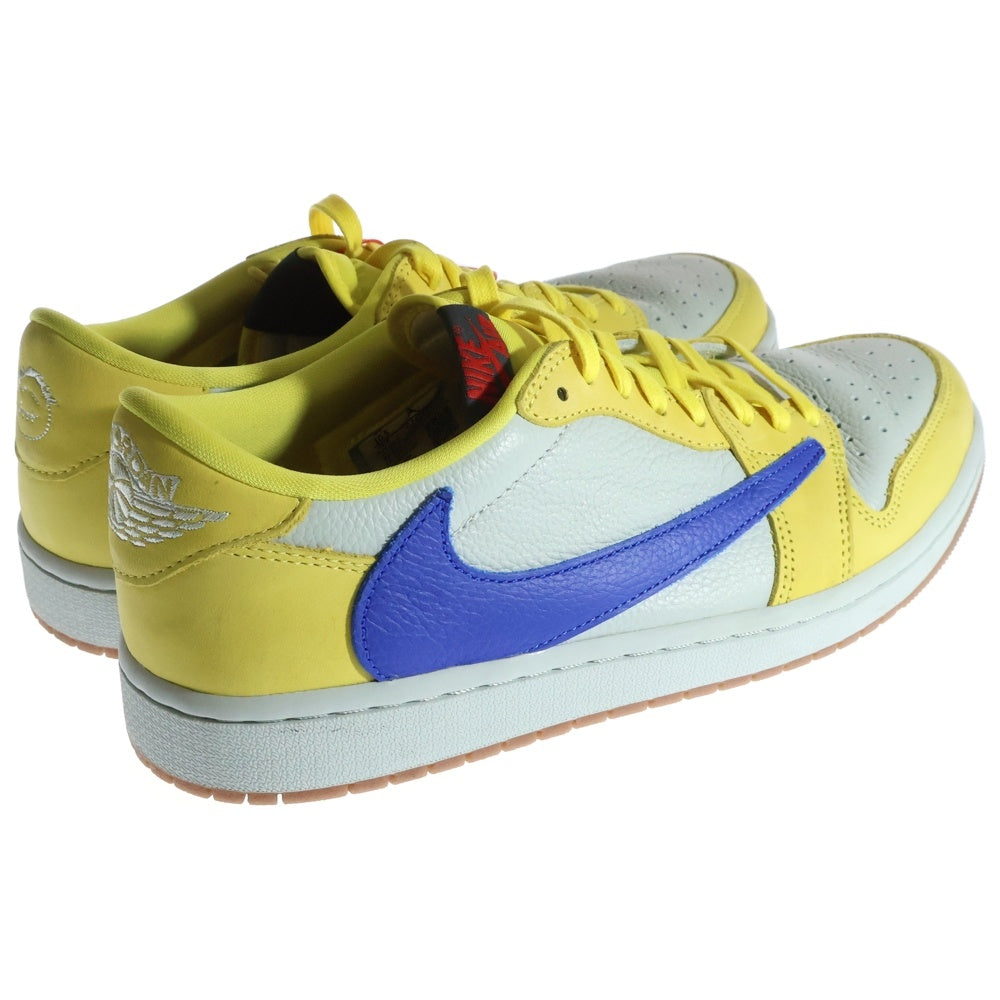 NIKE(ナイキ) ×TRAVIS SCOTT WMNS AIR JORDAN 1 RETRO LOW OG CANAR DZ4137-700 トラヴィススコット ウィメンズ エアジョーダン1 カナリー ローカットスニーカー