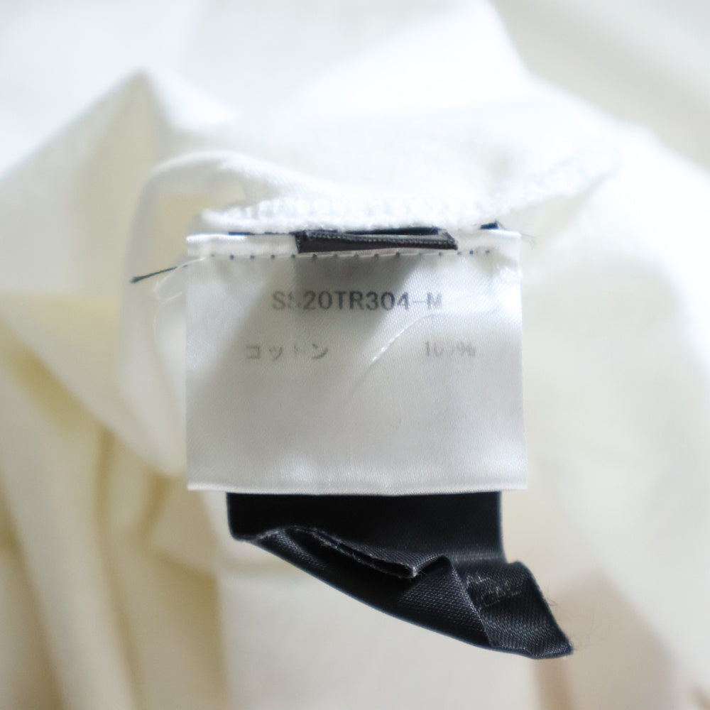 VETEMENTS(ヴェトモン) 20SS フロントロゴプリント バックバーコードパッチ 半袖Tシャツカットソー SS20TR304-M