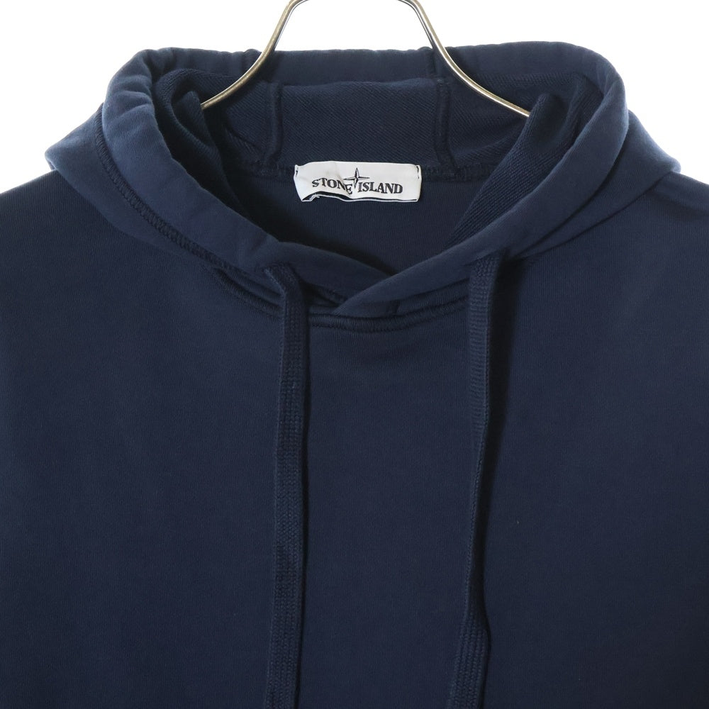 STONE ISLAND(ストーンアイランド) 21SS コットンスウェット プルオーバーフーディ パーカー 741564151 ネイビー