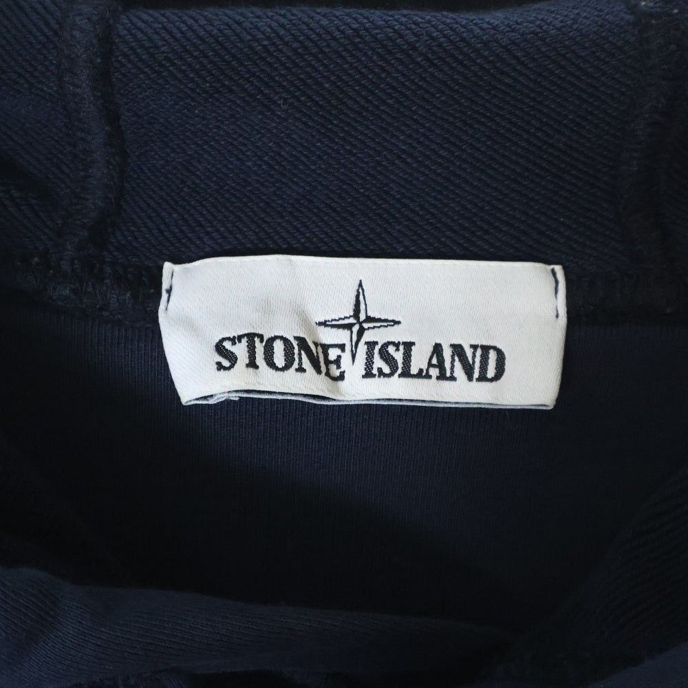 STONE ISLAND(ストーンアイランド) 21SS コットンスウェット プルオーバーフーディ パーカー 741564151 ネイビー