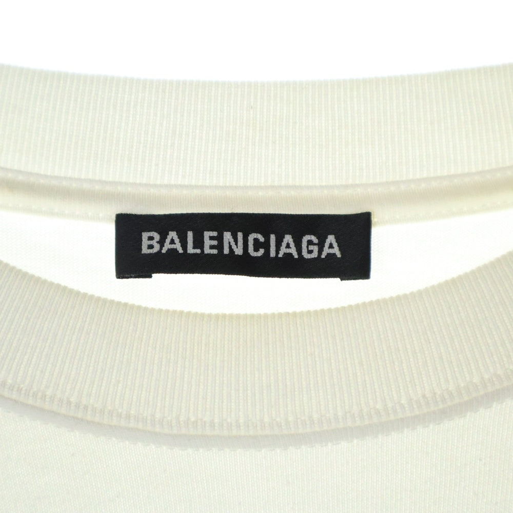 BALENCIAGA(バレンシアガ) 20SS リアルバレンシアガ プリント半袖Tシャツカットソー 612966 TIV47 ホワイト