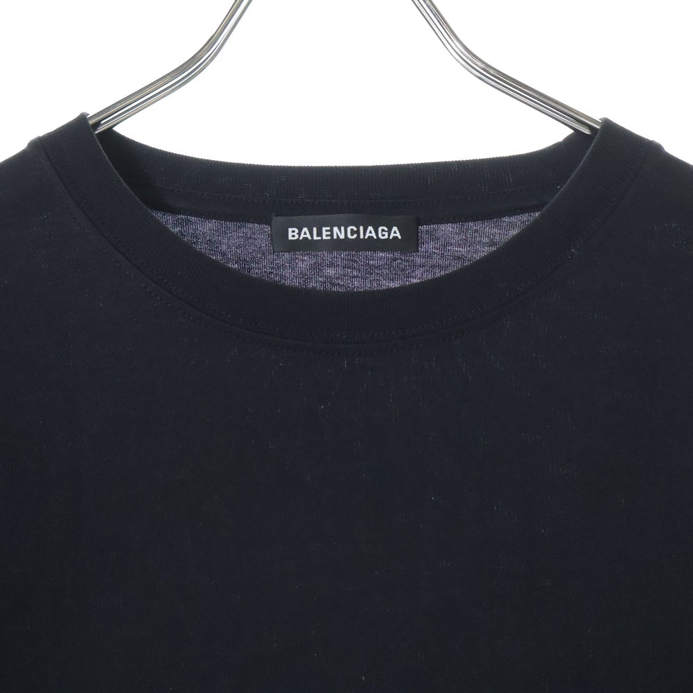 BALENCIAGA(バレンシアガ) 17AW CAMPAIGN LOGO TEE キャンペーンロゴプリント半袖Tシャツ カットソー ブラック 556150 TAV44