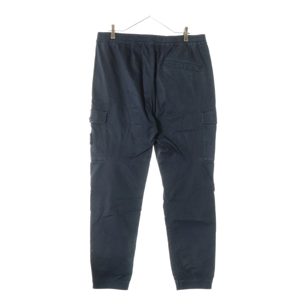 STONE ISLAND(ストーンアイランド) Garment Dyed Jogger Pants ロゴワッペン ジョガーパンツ カーゴパンツ ブラック 731531414