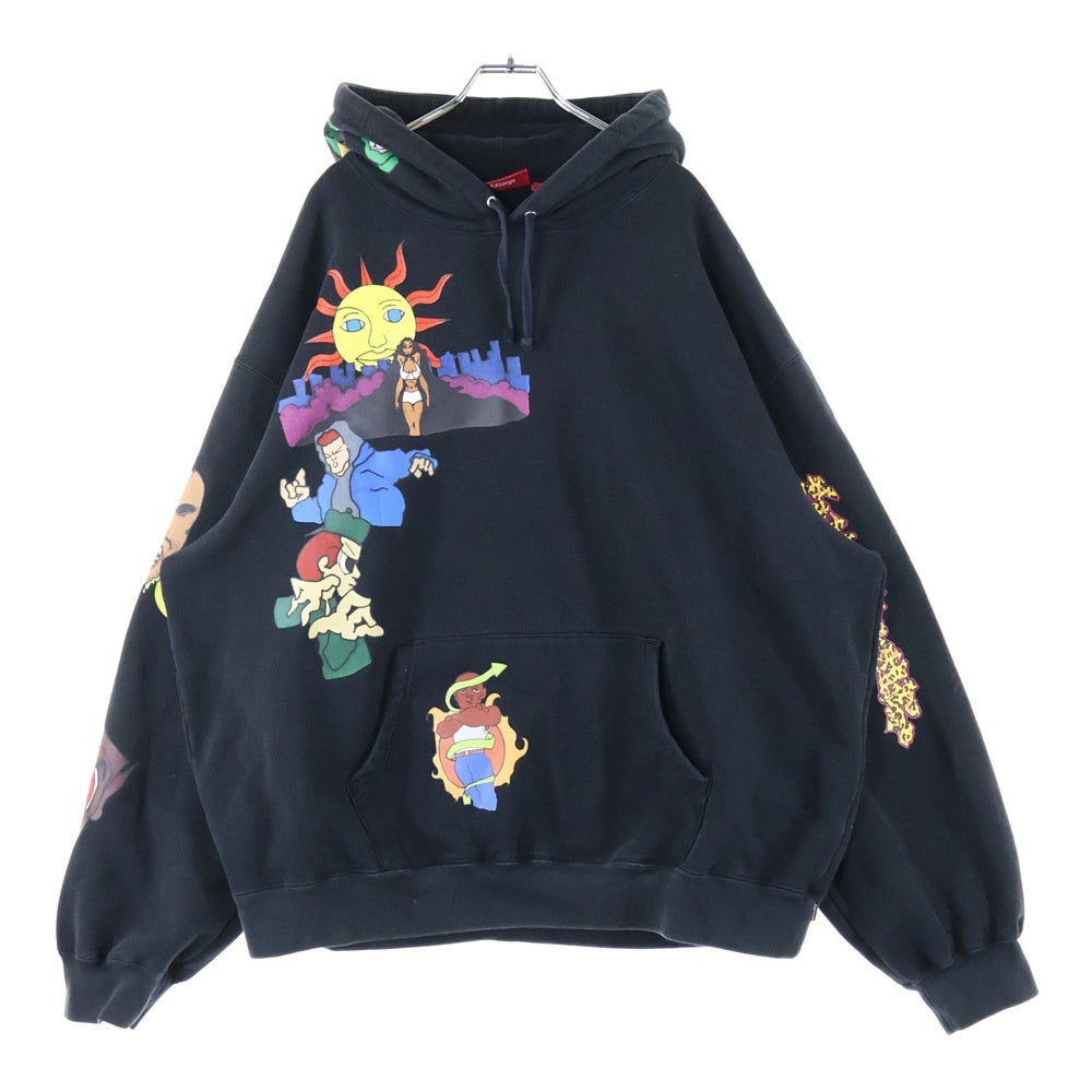 SUPREME(シュプリーム) 23AW Sunrise Hooded Sweatshirt サンライズ フーディー ブラック