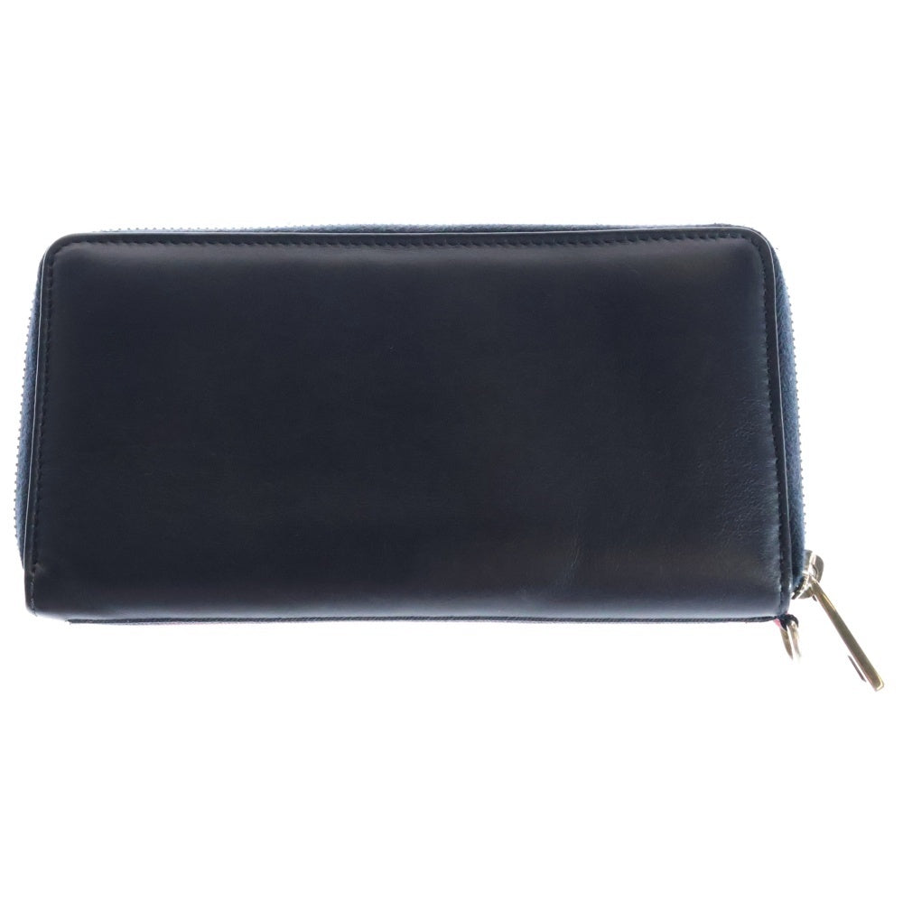GUCCI(グッチ) ラウンドジップ レザーウォレット ネイビー 344096-2149