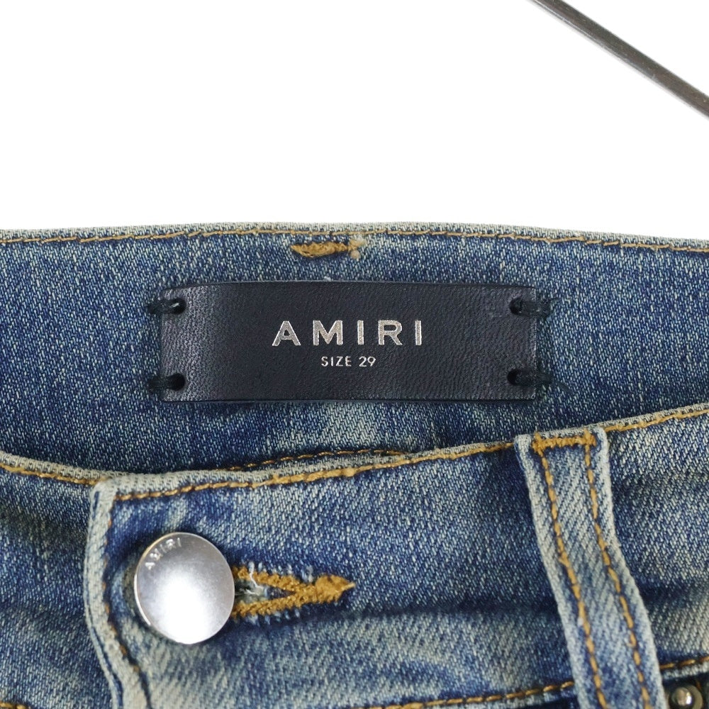 AMIRI(アミリ) ストレッチ ダメージ デニムパンツ ジーンズ スキニー RN150712 インディゴ