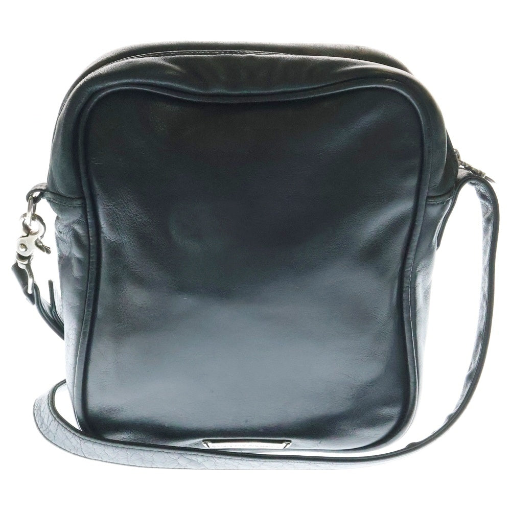 CHROME HEARTS(クロムハーツ) TAKA BAG CEM タカバッグ セメタリークロスパッチ タカ レザー ショルダーバッグ ガンスリンガー ブラック