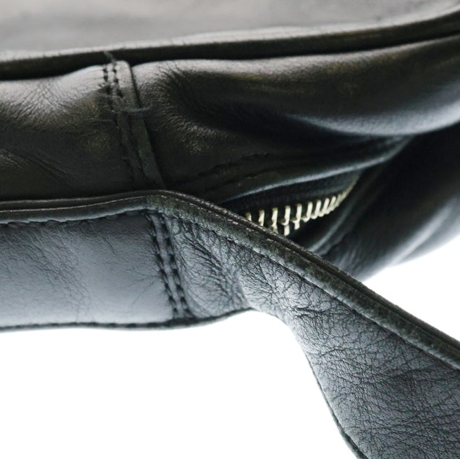 CHROME HEARTS(クロムハーツ) TAKA BAG CEM タカバッグ セメタリークロスパッチ タカ レザー ショルダーバッグ ガンスリンガー ブラック