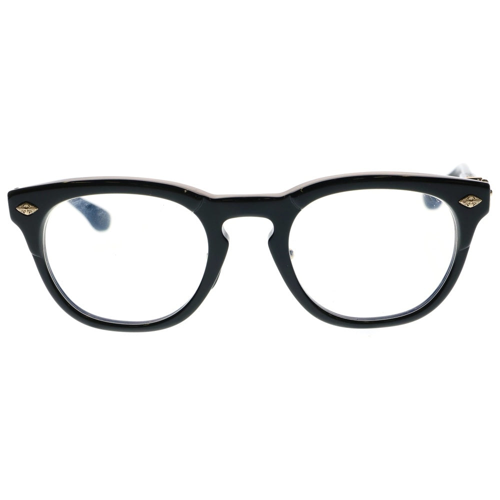 CHROME HEARTS(クロムハーツ) RODSICLE フローラルクロス ウェリントン サングラス 眼鏡 ブラック/ゴールド
