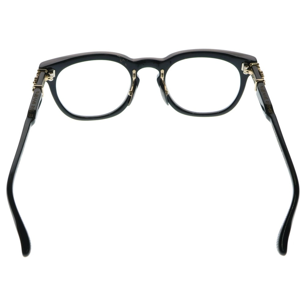 CHROME HEARTS(クロムハーツ) RODSICLE フローラルクロス ウェリントン サングラス 眼鏡 ブラック/ゴールド