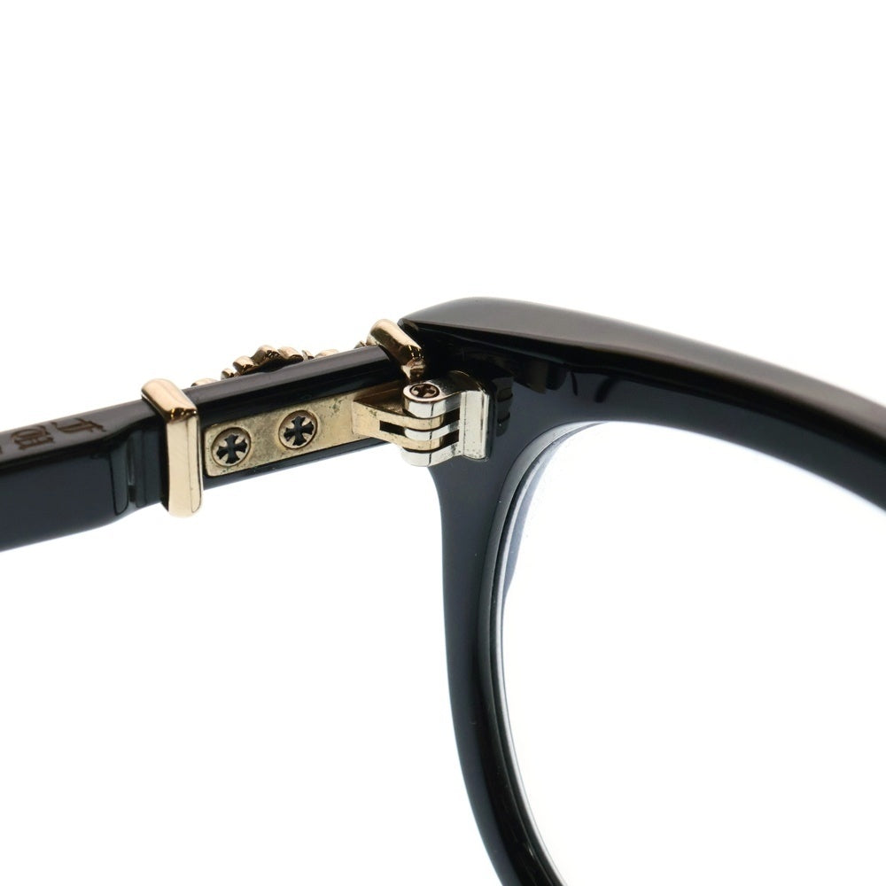 CHROME HEARTS(クロムハーツ) RODSICLE フローラルクロス ウェリントン サングラス 眼鏡 ブラック/ゴールド