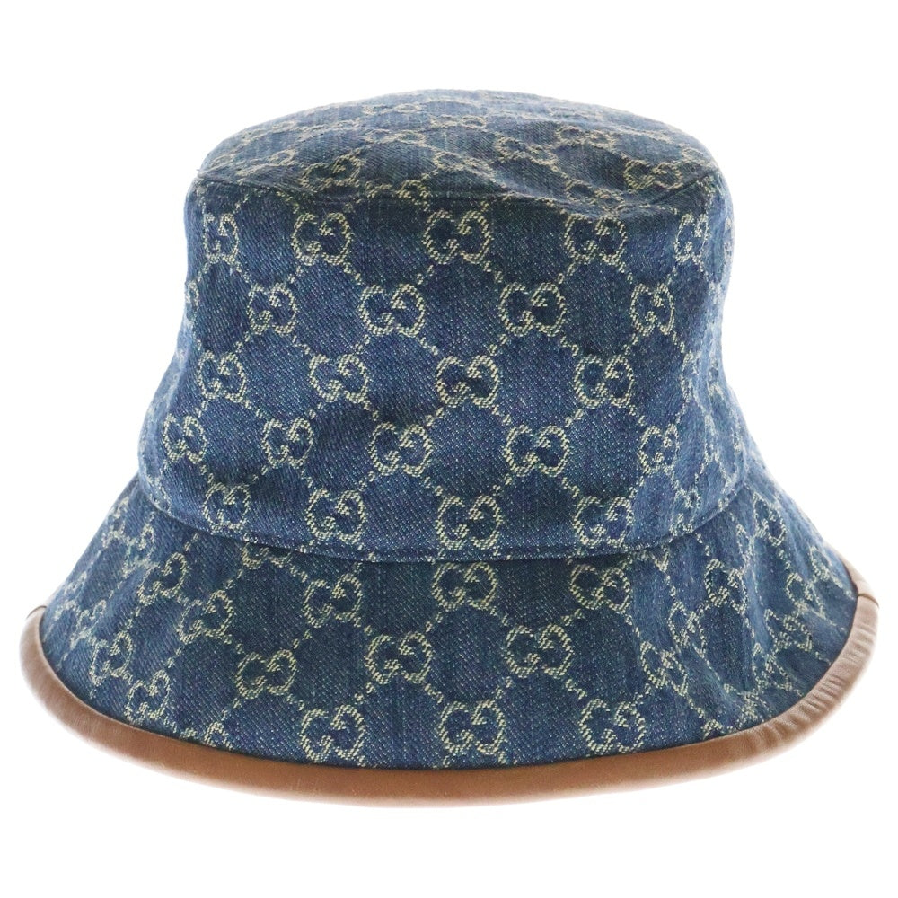 GUCCI(グッチ) GGキャンバス デニムバケットハット ブルー 576371 4HAC3