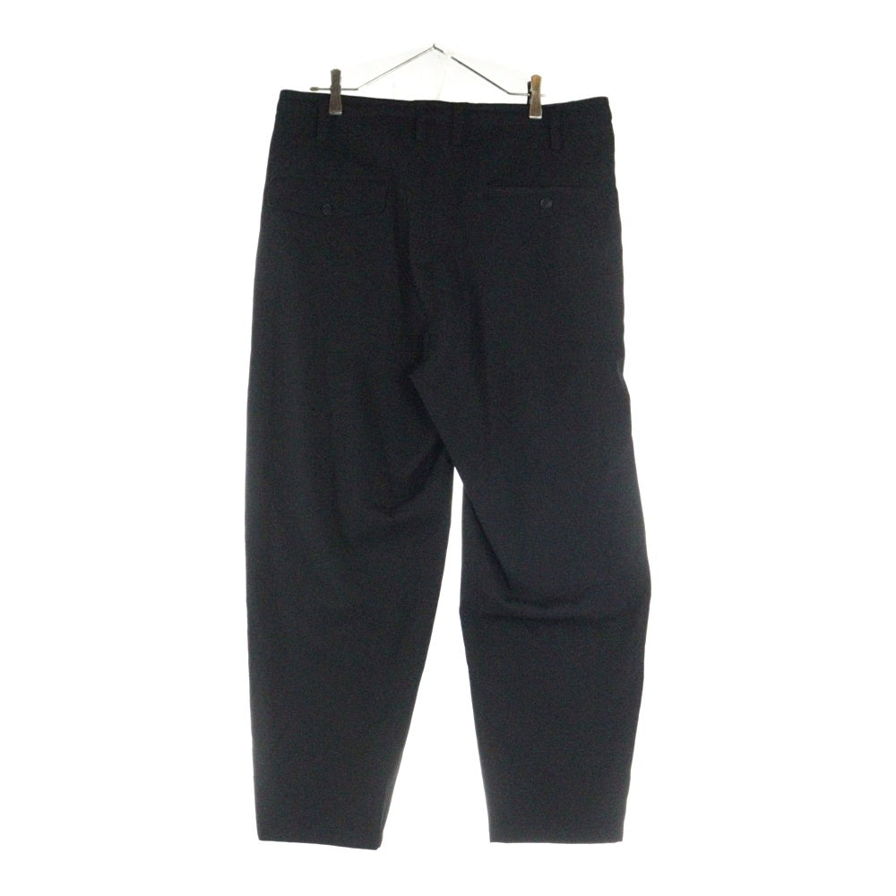 Y's for men(ワイズフォーメン) WOOL GABARDINE POCKET DETAIL PANTS ウールギャバジンパンツ スラックス ブラック MP-P03-100-2