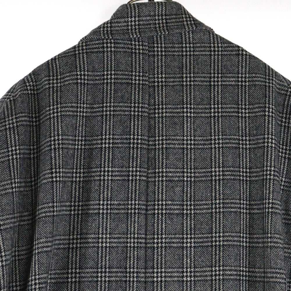 s'yte(サイト) WRAP BELT COAT グレンチェック ロングコート グレー/ホワイト UV-C41-826-1