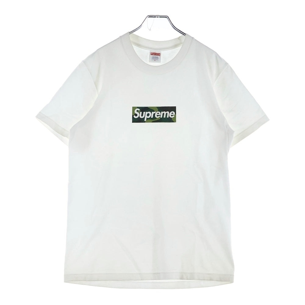 SUPREME(シュプリーム) 23AW Box Logo Tee カモフラージュ 迷彩ボックスロゴ 半袖Tシャツ カットソー ホワイト