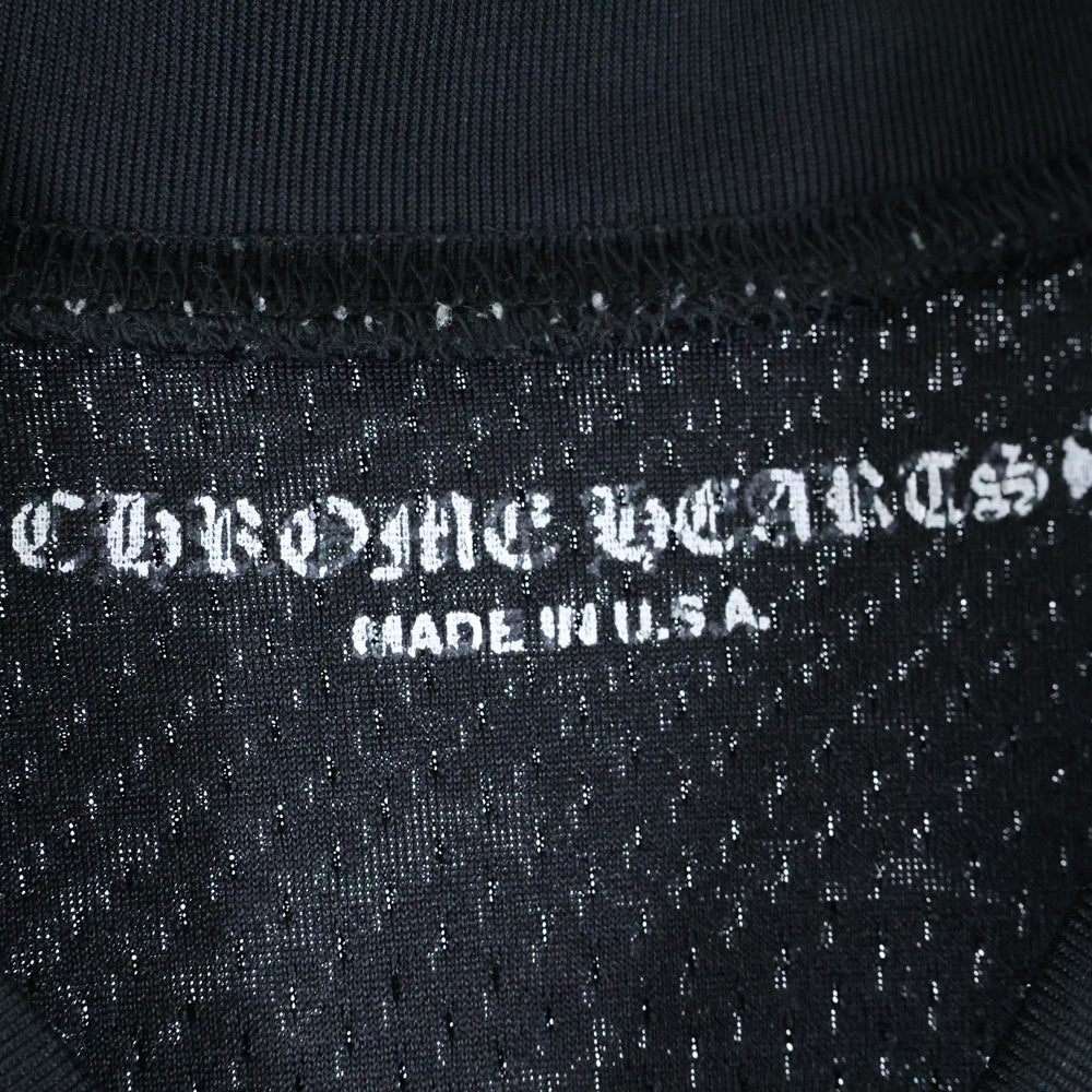 CHROME HEARTS(クロムハーツ) MESH WARM UP JERSEY TEE CHプリントメッシュTシャツ ブラック