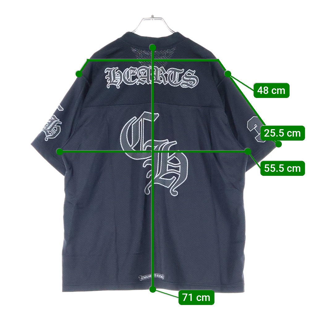 CHROME HEARTS(クロムハーツ) MESH WARM UP JERSEY TEE CHプリントメッシュTシャツ ブラック